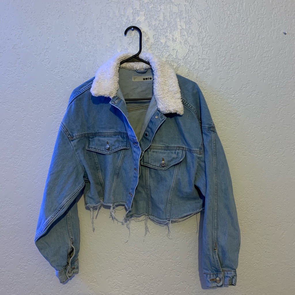 Top Shop Sherpa Denim Jacket